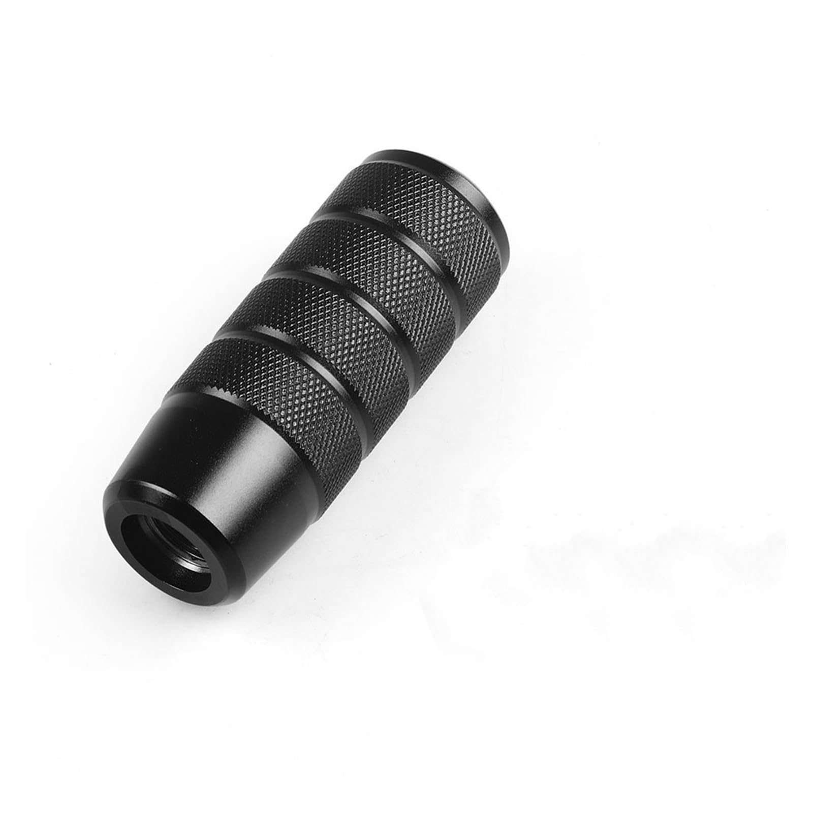 Linqianbhd Black Gear Lever Shift Knob Universal 95Mm Non-Slip Gear Shift Knob Manual Transmission Aluminum Knurled Shifter Lever(Black)