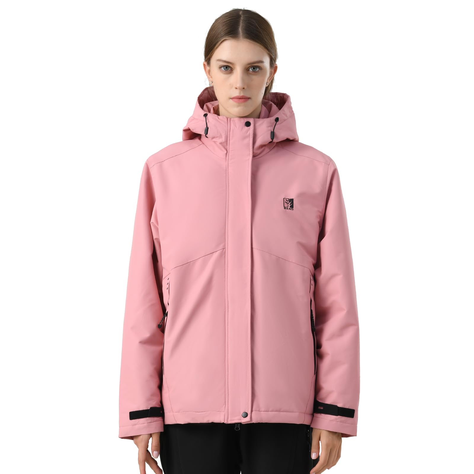 Women's Winter Ski Jacket Waterproof Windproof Warm Snow Jacket Mountain Windbreaker Hooded Rain Jacket