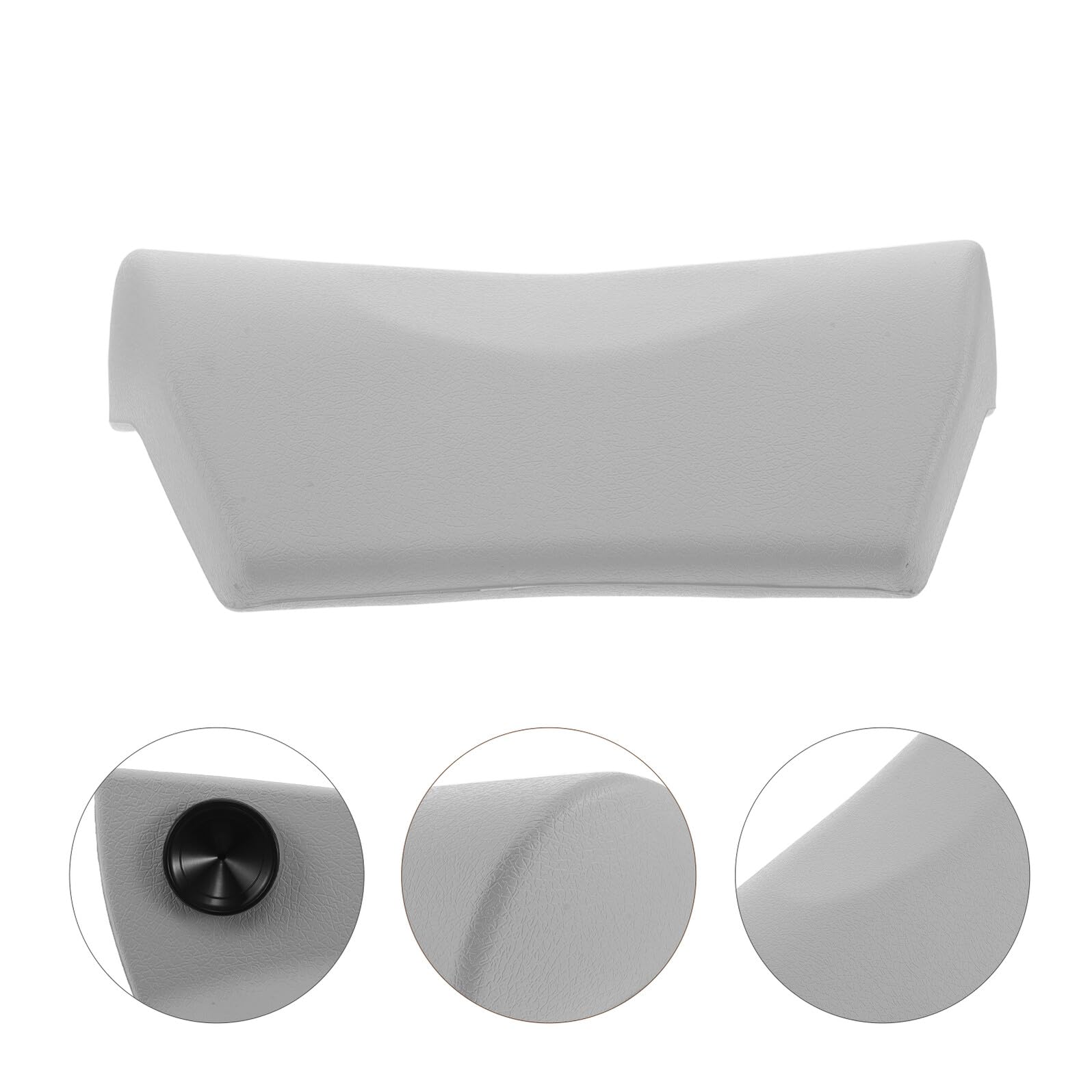 Cuscino da Bagno Spesso in PU con Ventose Antiscivolo Poggiatesta Morbido per Vasca da Bagno e Spa Supporto Collo e Schiena per Relax Domestico