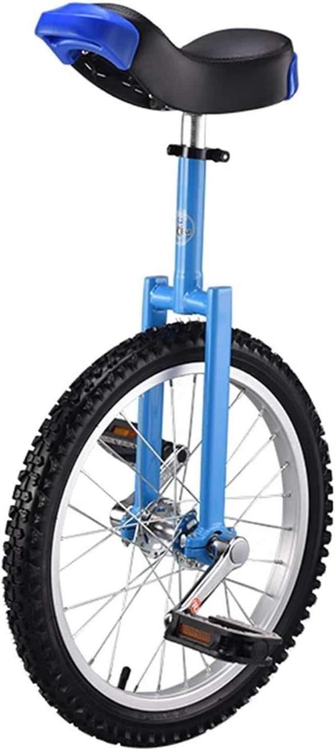 Balance Bicycle Unicycle for Home & Gym Fitness, Men's Unicycle with Skidproof Mountain Tire, 150kg Load, Blue