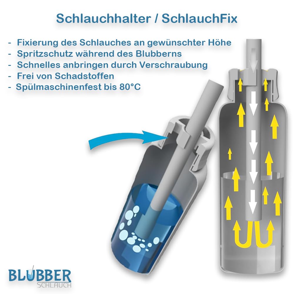 original Blubberschlauch-Set für die Stimmtherapie & Logopädie, Color - azurblau