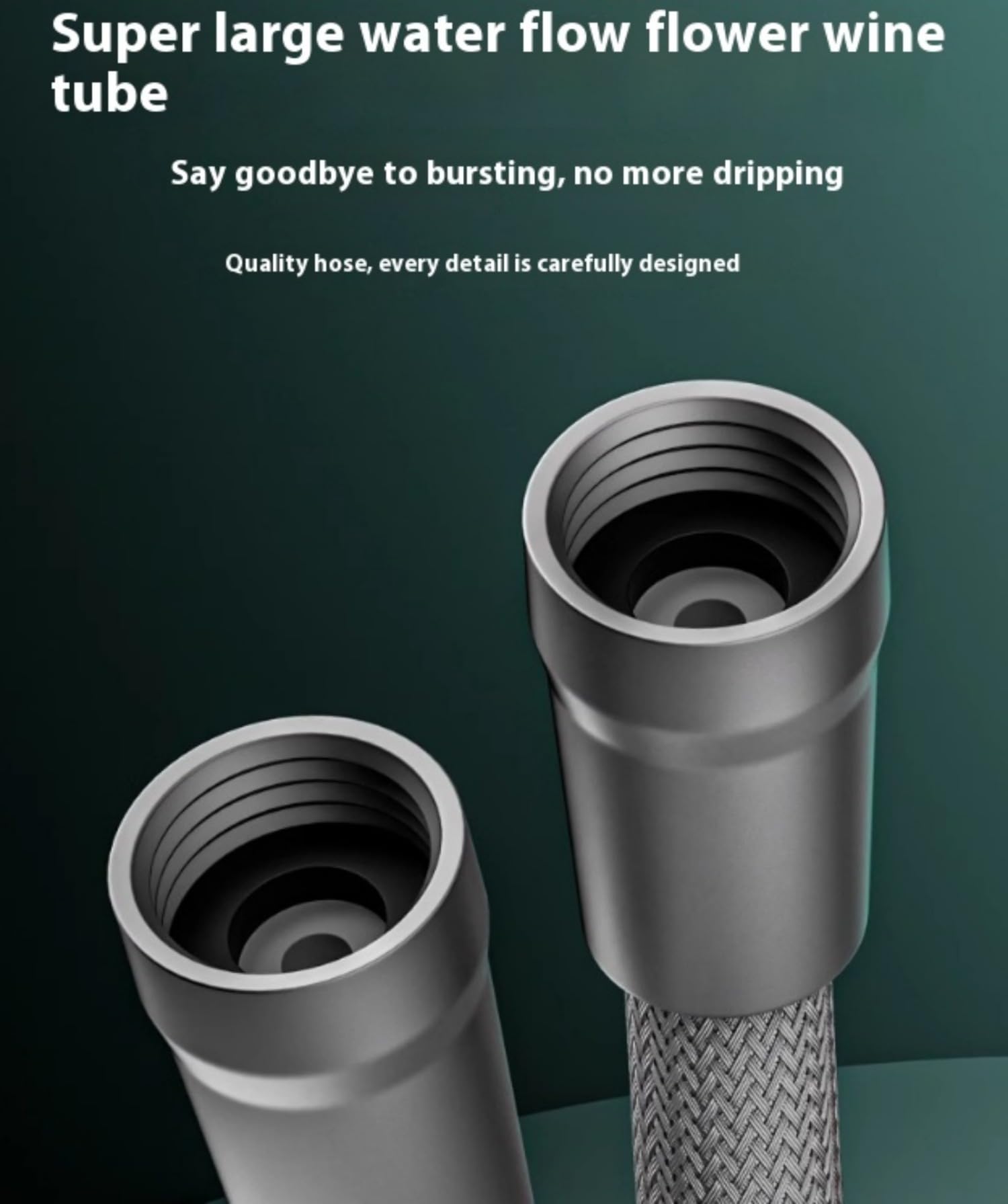 Manguera de ducha extra larga mejorada de 59 pulgadas, repuesto flexible a prueba de expones, color gris, 1 unidad, ideal para uso doméstico y spa