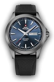 Swiss Military by Chrono - Swiss military smp36040.bpl6rub Reloj para Hombre Analógico de Cuarzo con Brazalete de Silicona SMP36040.18