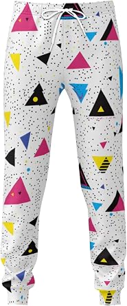 Mens 3D Joggers Pants Casual Funny Graphic Print Sport Baggy Trousers Track Sweatpants