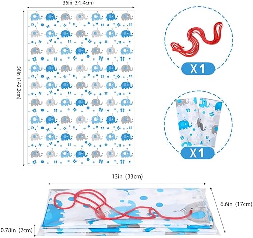 Miniatura 3 de Bolsa de regalo extragrande para regalos, bolsas de regalo para baby shower para niños, bolsa de regalo jumbo para bebé para envolver en boda,