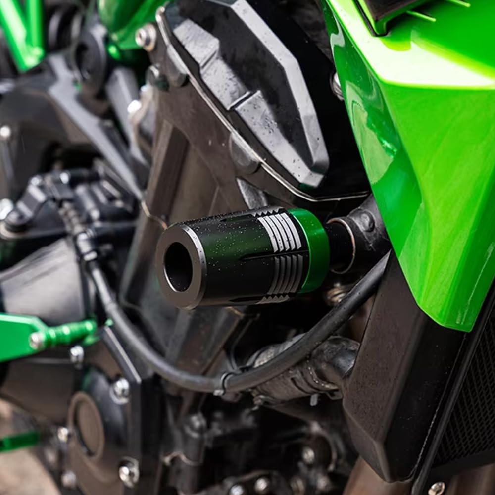 For Z900 Z900SE z900 se 2026 2025 2024 2023-2017 New Model Accessories Exhaust Pipe Frame Anti-fall Slider Anti-collision Pad Protector Anti-fall Protection Body Anti-fall Protection Ball (Green)