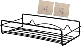 Luxshiny Stojak Ścienną Stojak Sztukę Z Hakiem Z Żelaza Drutu Wiszące Przyprawa Półka Do Przechowywania Butelka Organizator Do Kuchni Spiżarnia Przedmioty Łazienki