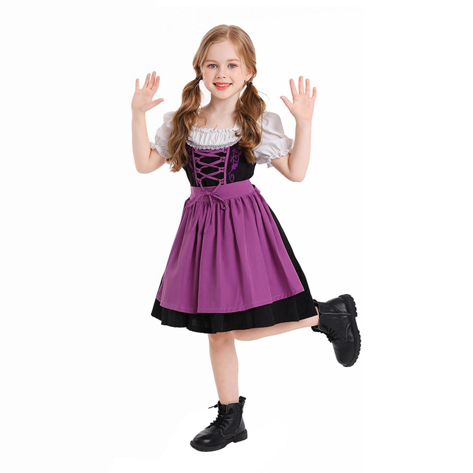 Kostium niemieckiej dziewczynki, sukienka Dirndl, sukienka na festiwal piwa, kostium na festiwal piwa, kostium Dirndl na karnawał, fantazyjne kostiumy dla dzieci 2-12