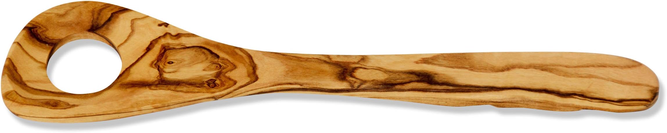 Cooking Spoon RISOTTO from Olive Wood. Length 30 cm. Risotto Spoon - Mixing Spoon - Wooden Spoon. Finely Grained Olive Wood
