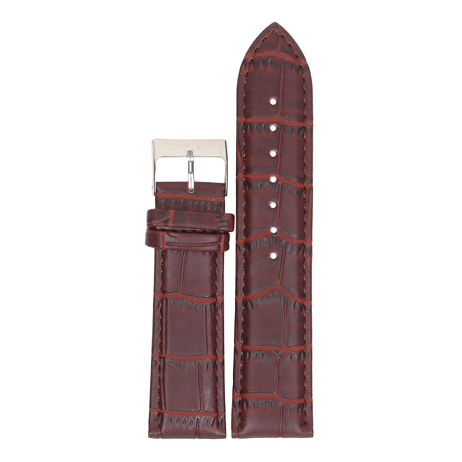 LUBA® Leather Half Padded Double Stitched Watch Strap/Watch Band-Brown (18MM) (B08Y578RYL) Amazon Price History, Amazon Price Tracker