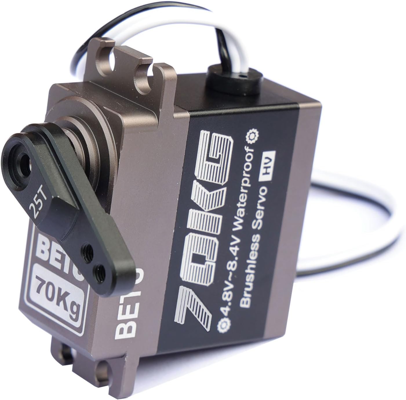 70kg Brushless Servo, Waterpoof Servo, High Torque Servo Compatible with 1/5，1/6, 1/8, 1/10 RC Car/Robot/Boat