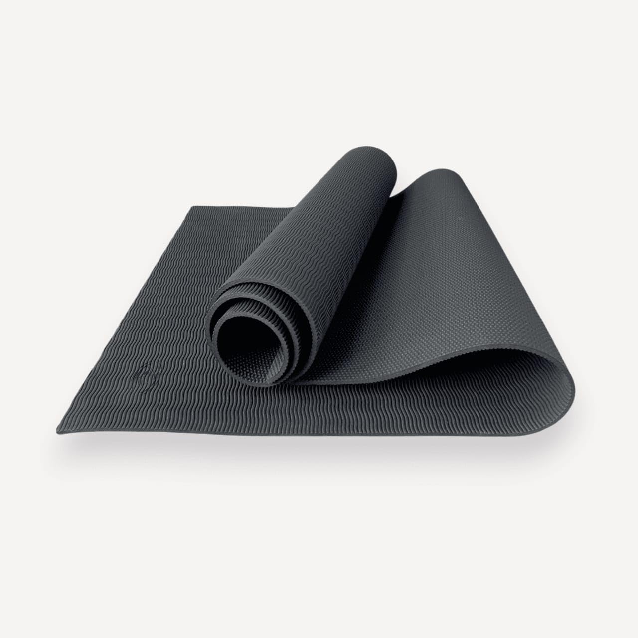Yoga Mat for Men & Women, 4mm, Non-Slip, Sweat-Resistant, Lightweight, Black, for Home & Gym-picture-54