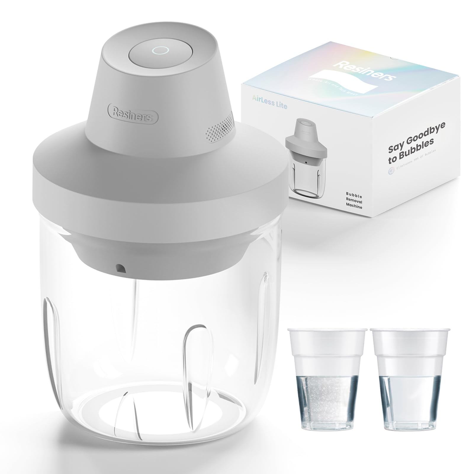 Resiners Rimozione bolle in resina, rimuove rapidamente il di bolle in 10 minuti, camera di degassamento sottovuoto -95kPa, macchina airless in resina epossidica di dimensioni compatte per