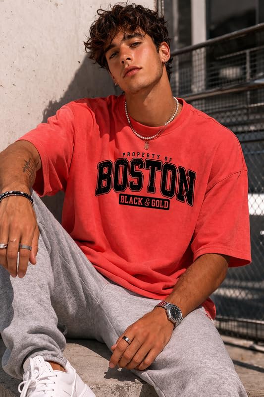 Image of London Hills Printed Cotton Blend Half Sleeve Oversized Men Round Neck Tshirts | T Shirt for Man | Tshirt | Shirts Men | Tshirt for Man | T-Shirt | Mult-Colored