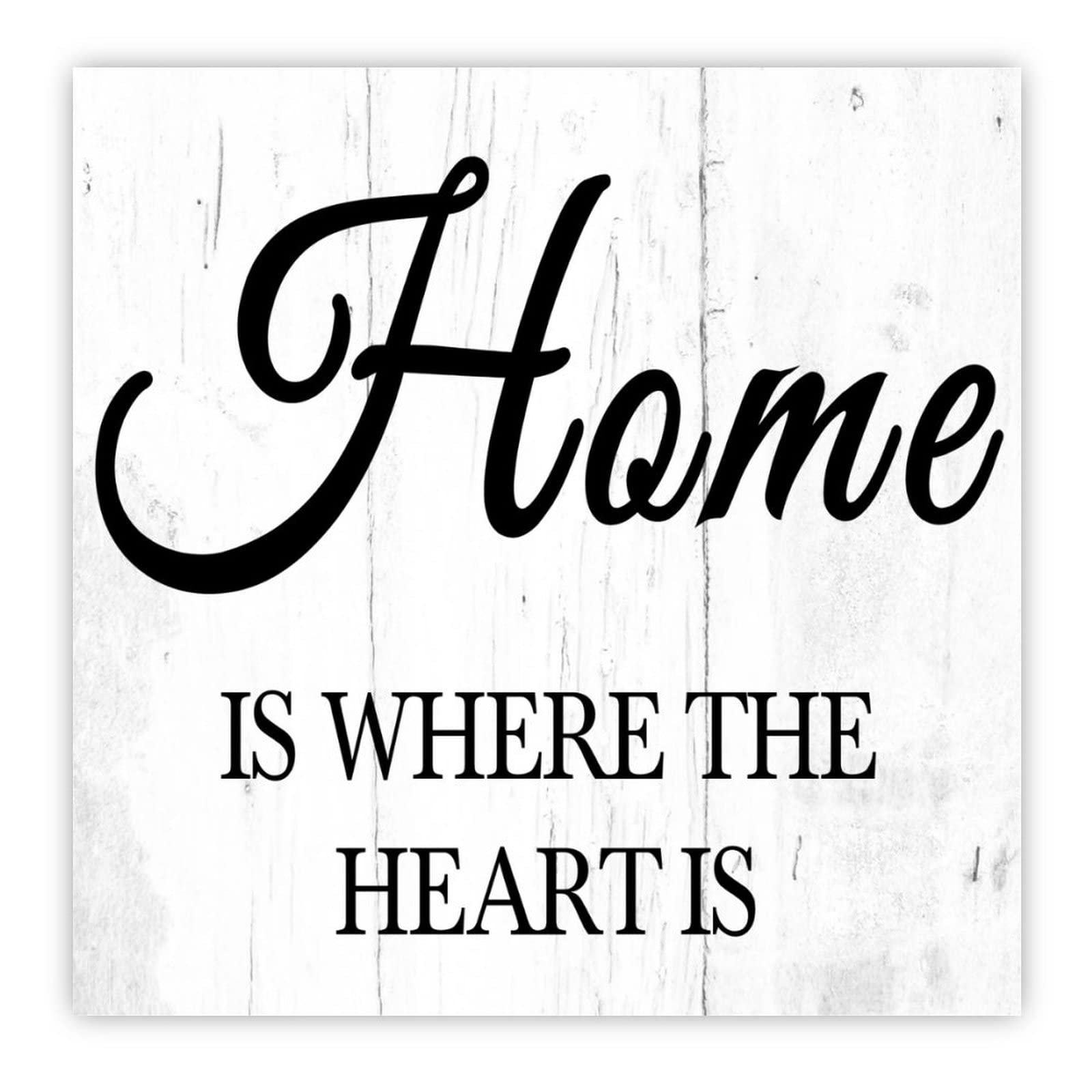 Art mural Home is Where The Heart is en bois pour un foyer chaleureux