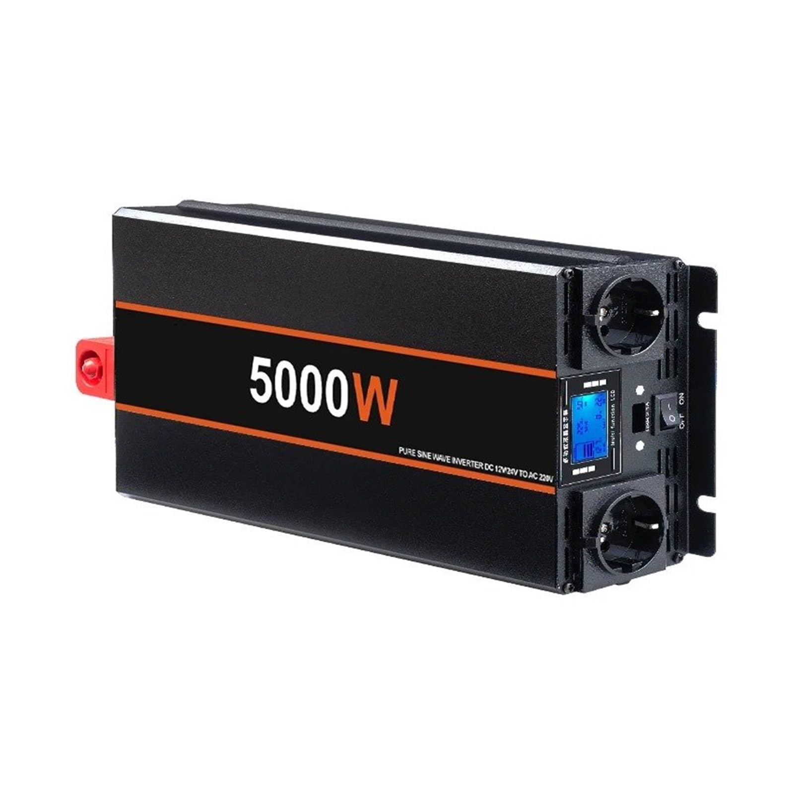 Power Inverter Convertitore Micro Inverter Per Auto, Camper, Casa, 5000 W/4000 W/3000 W, Convertitore Di Tensione A Onda Sinusoidale Pura Da 12/24 V CC A 220 V.(12V,3000W)