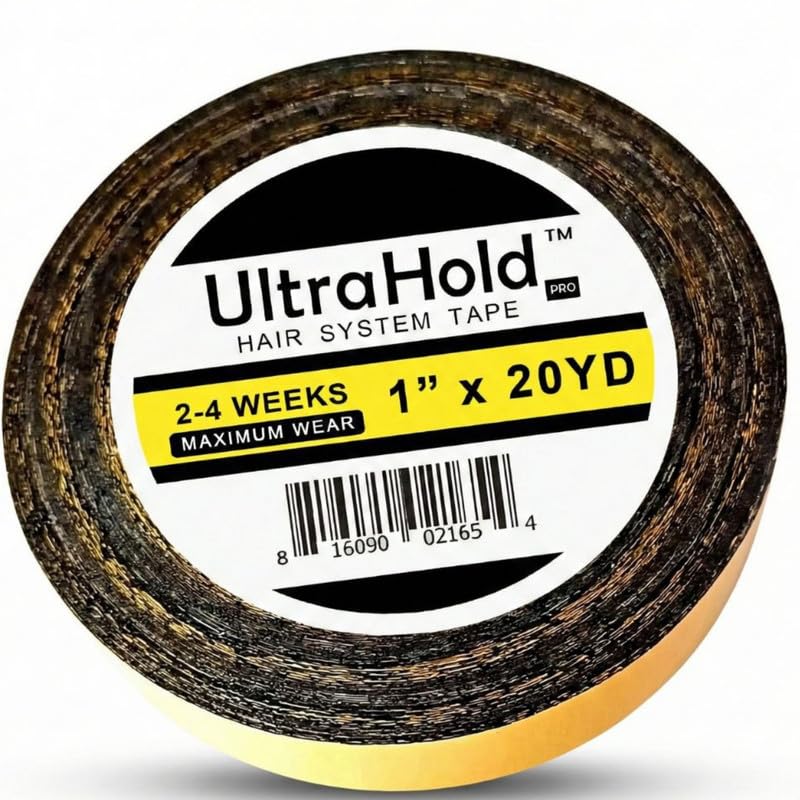 Ultra Hold Black Hair Fixing Tape Cotton | Strong Adhesive for Hair Patches | Long-Lasting 7–14 Days | Sweatproof & Water Resistant | Easy Removal | 1 Inch x 20 Meter-image-39