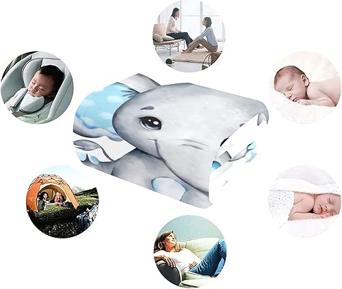 Miniatura 9 de Manta de bebé personalizada con nombre, mantas de bebé de elefante personalizadas para niñas, regalos de bebé, productos para bebés, mantas súper