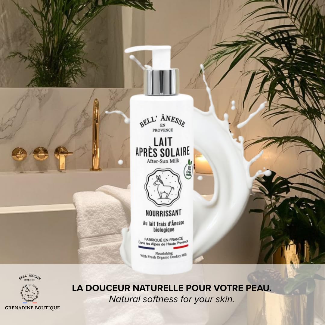 Bell Ânesse Provence Lait Après-Soleil au Lait d’Ânesse Bio – Soin Apaisant & Hydratant – Peaux Sensibles – Lot de 2 – Made in France