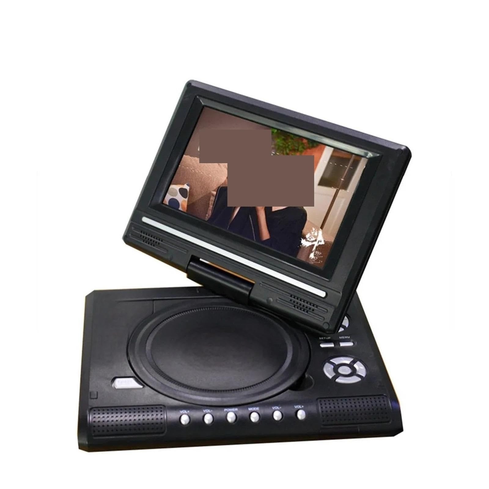 Lettore DVD portatile, TV HD portatile da 7,8 pollici Lettore DVD automatico VCD CD MP3 USB Portatil Kabel Game 16:9 Display LCD alta risoluzione