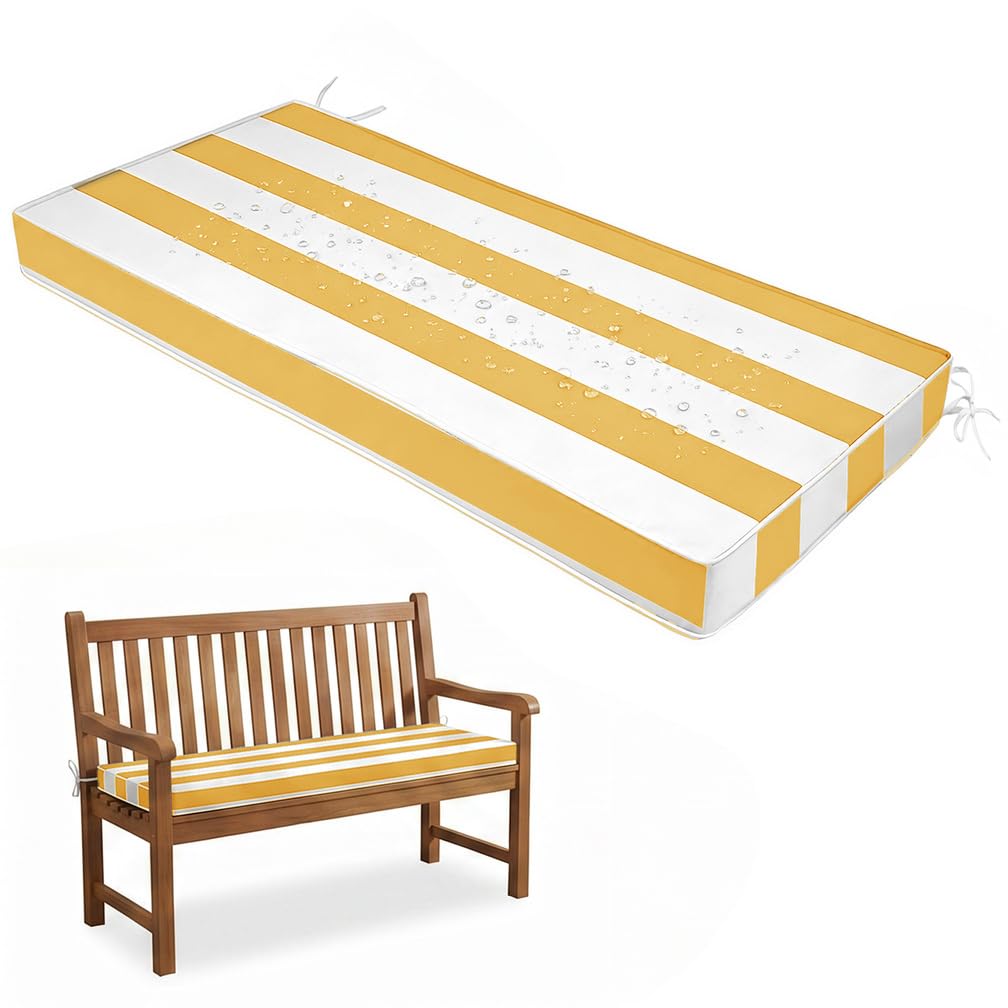 Coussin de banc avec bordure passepoilée haut de gamme antidérapant