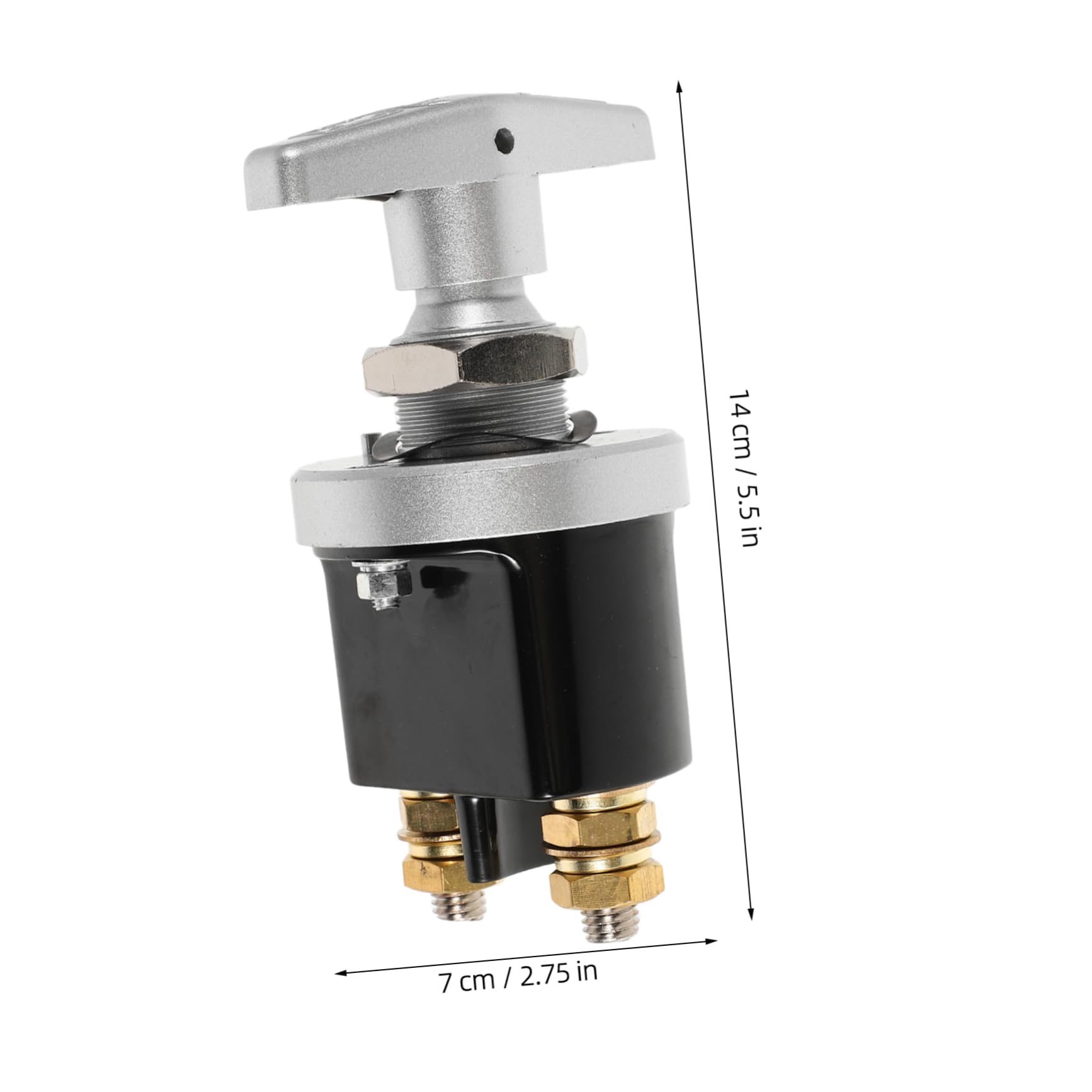 TOPPERFUN Battery Switch for Vehicles Boats Rv Battery Disconnect Locking Feature 12v Switch for Safety