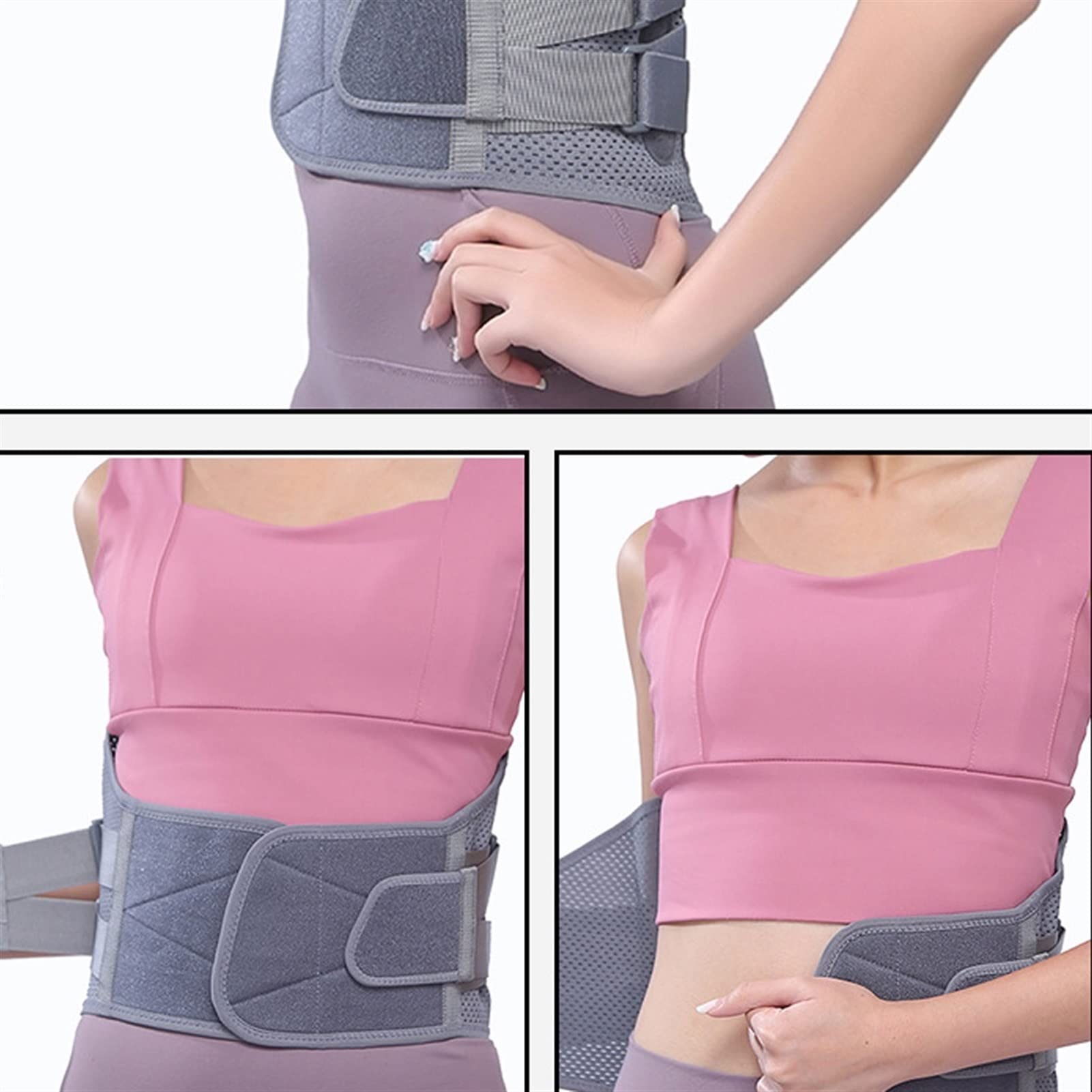 CDZL Cinturón De Protección Lumbar Tratamiento De La Hernia De Disco Y De La Distensión Muscular Protección De La Cintura para Hombres Y Mujeres Soporte Ortopédico para La Columna Vertebral