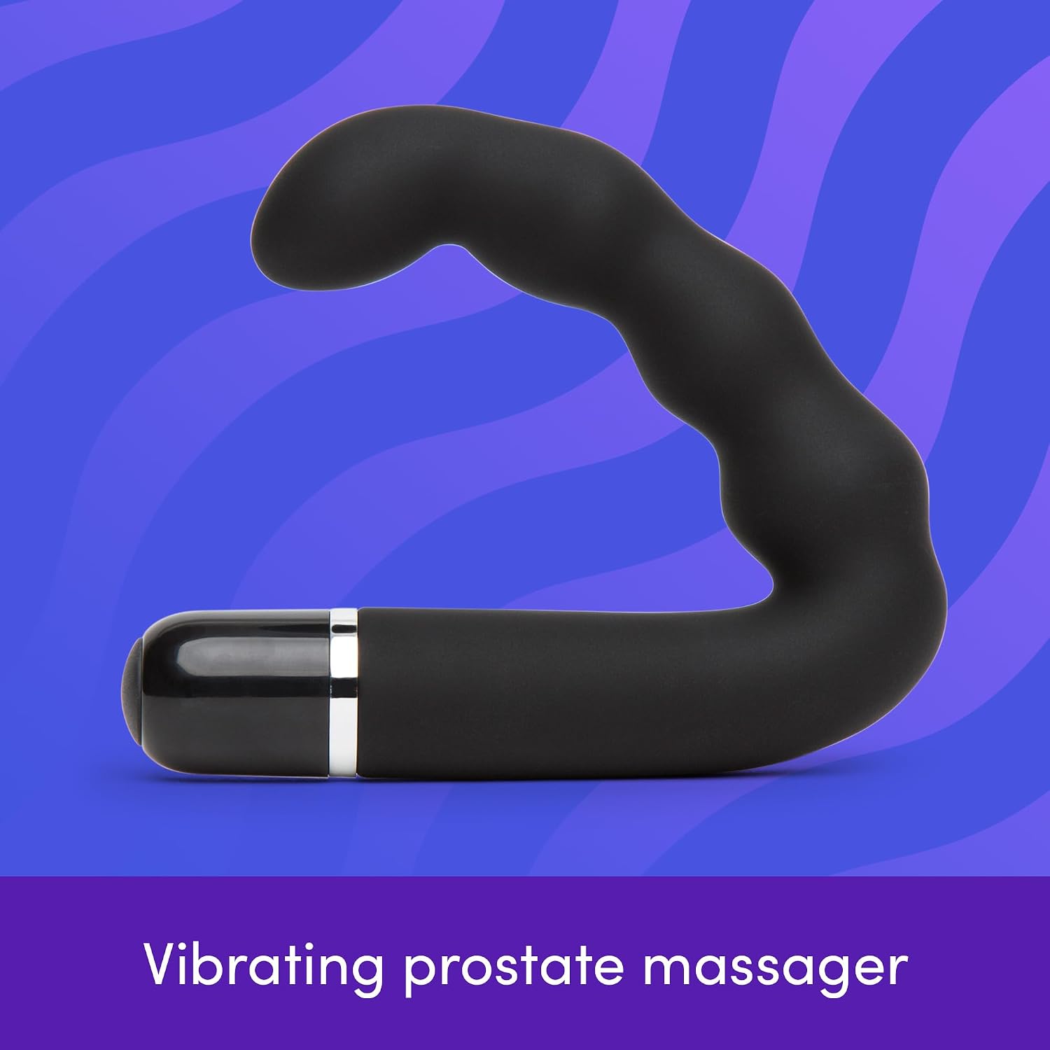 Lovehoney Black Rookie 10 Function Vibrating Prostate Massager - Plastic - Waterproof