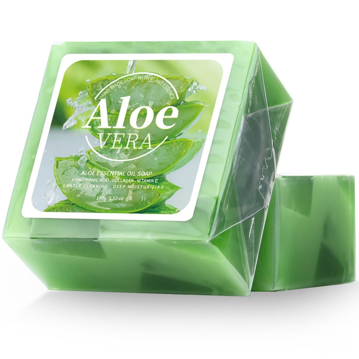 Aloe Vera Soap For Face & Body, Moisturizing Handmade Soap Bar, Oil Control Deep Cleansin…