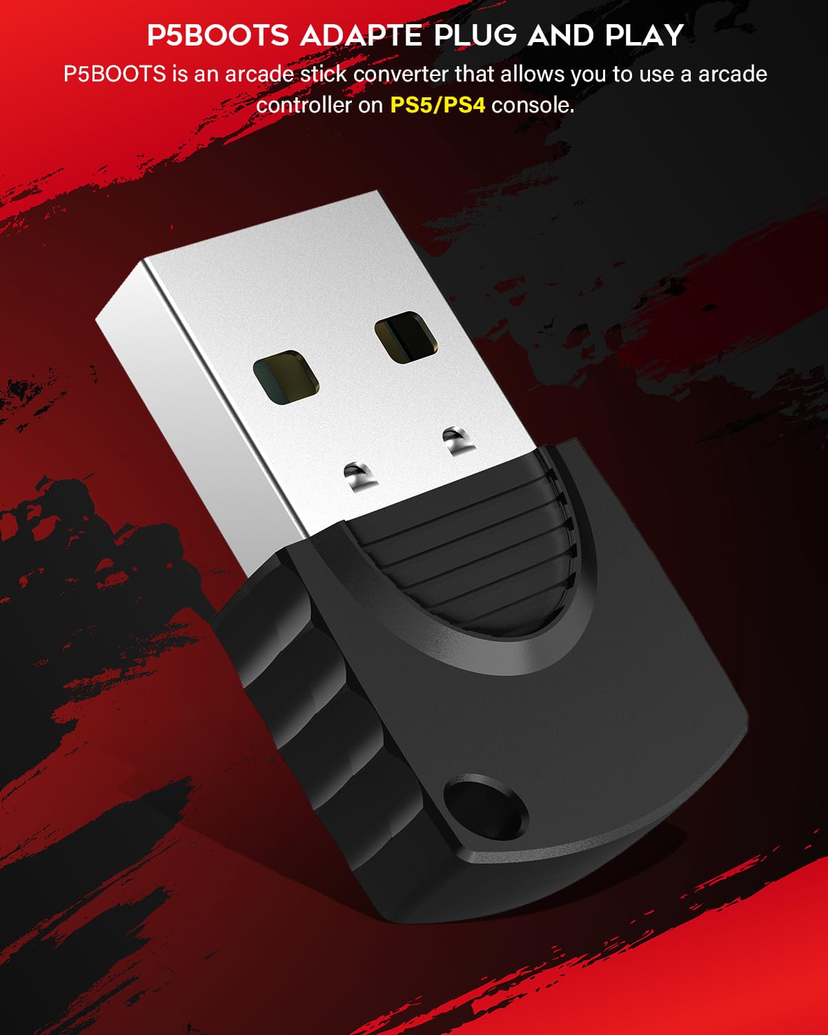 P5BOOTS USB Dongle Adapter Leverless Arcade Stick - Dettaglio