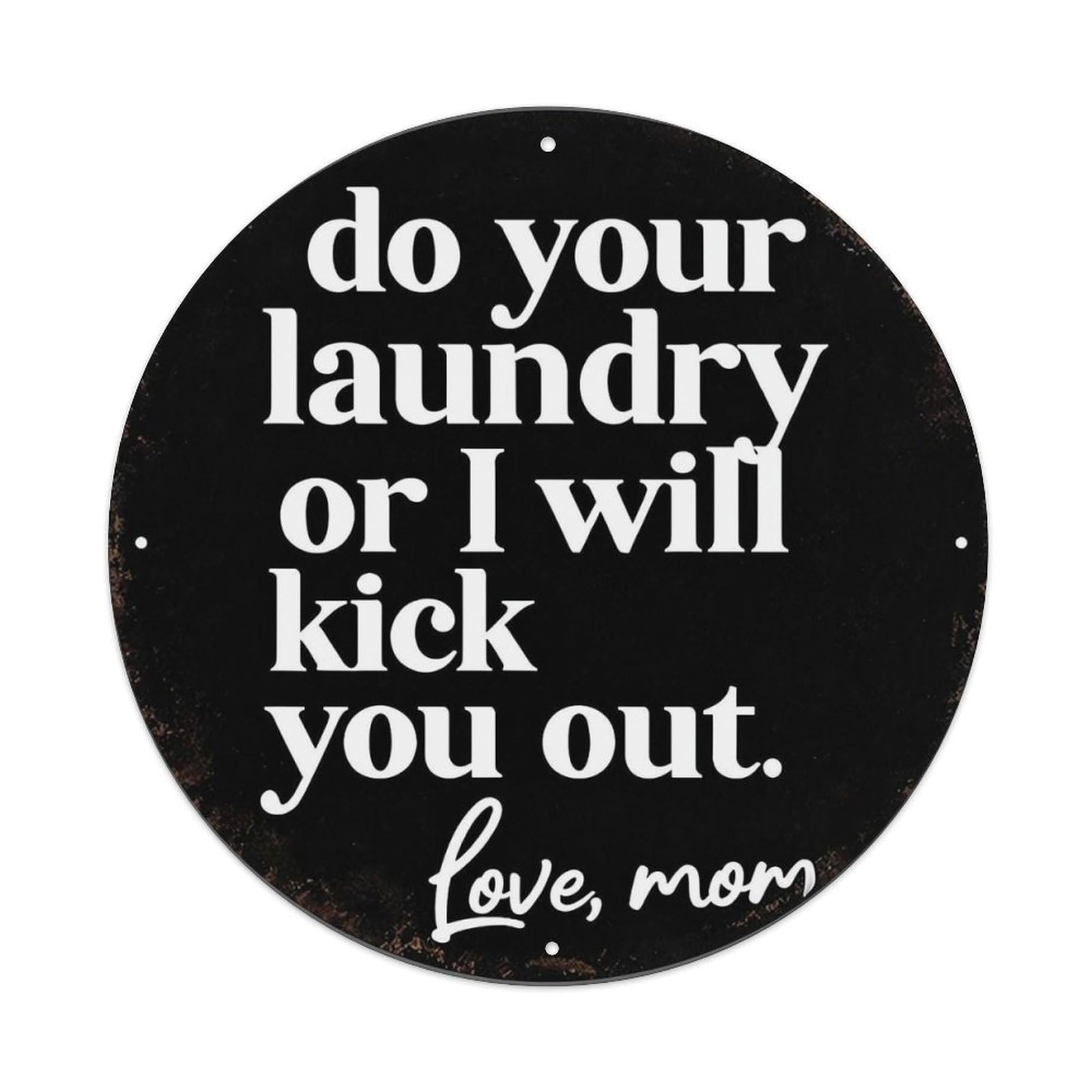 Do Your Laundry Or Else Tin Sign Metal Poster Vintage Metal Signs for Home Man Cave Bar Cafe Kitchen laundry room Wall Decorations 8x8 inches