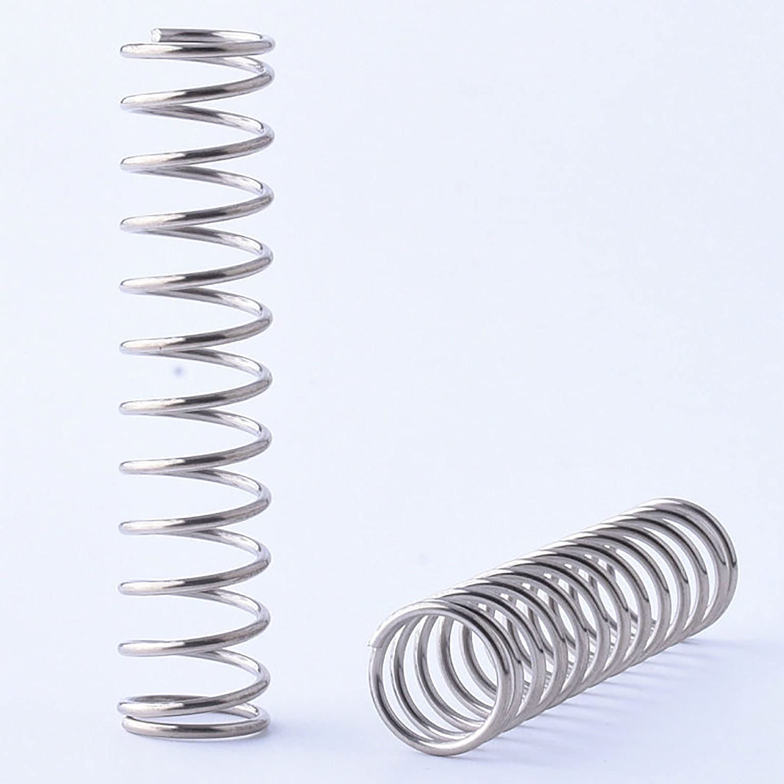 Coil Expansion 10PCS 0.4x9mm, 304 Stainless Steel Compression Spring, Wire Diameter 0.4mm Out Diameter 9mm, Length 10-50mm Buffer Mechanical ( Size : Length 15mm )