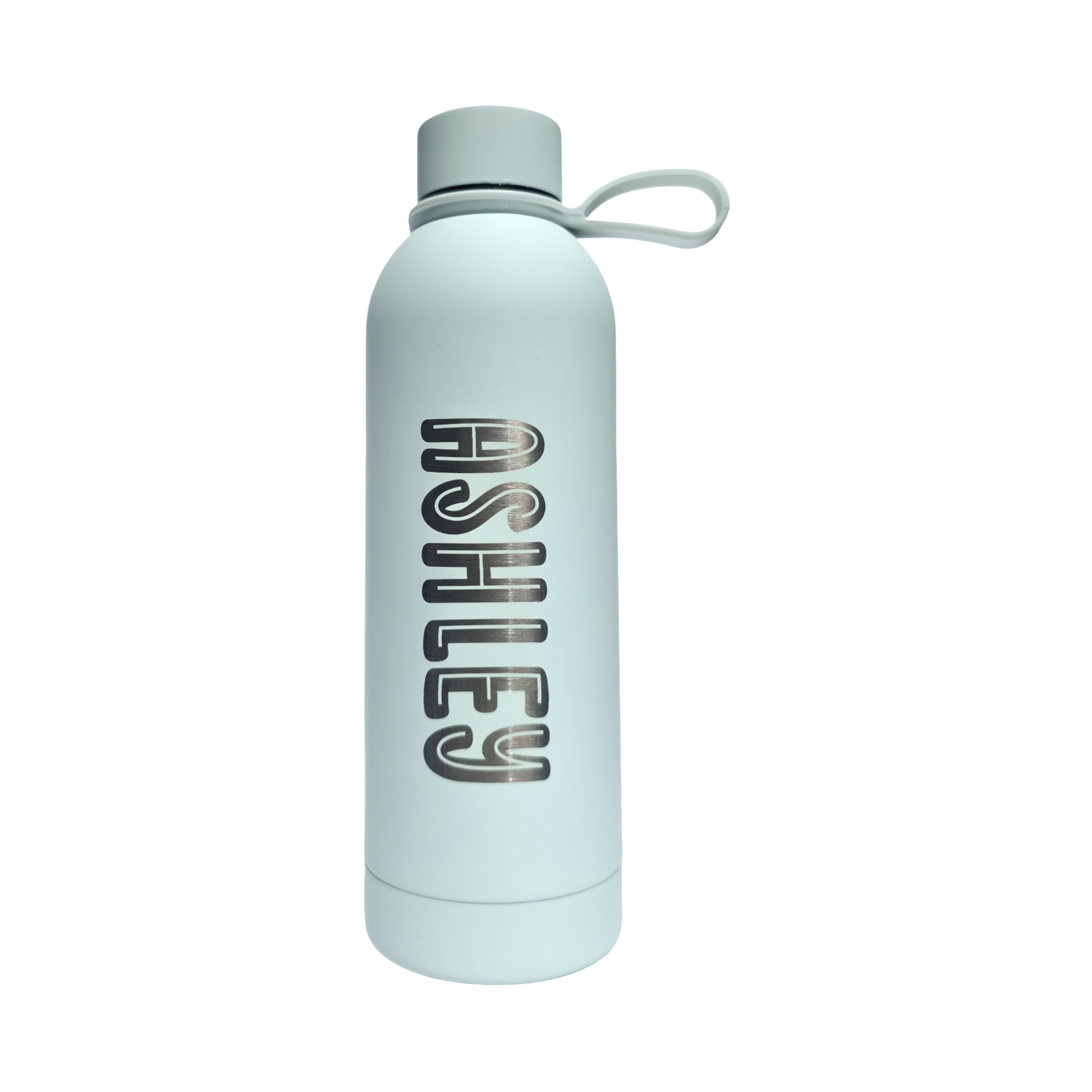 Personalised Insulated Water Bottle – Custom Name Laser Engraved Bottle, Stainless Steel, Gym Bottle, Teacher & Bridesmaid Gift (Mint)