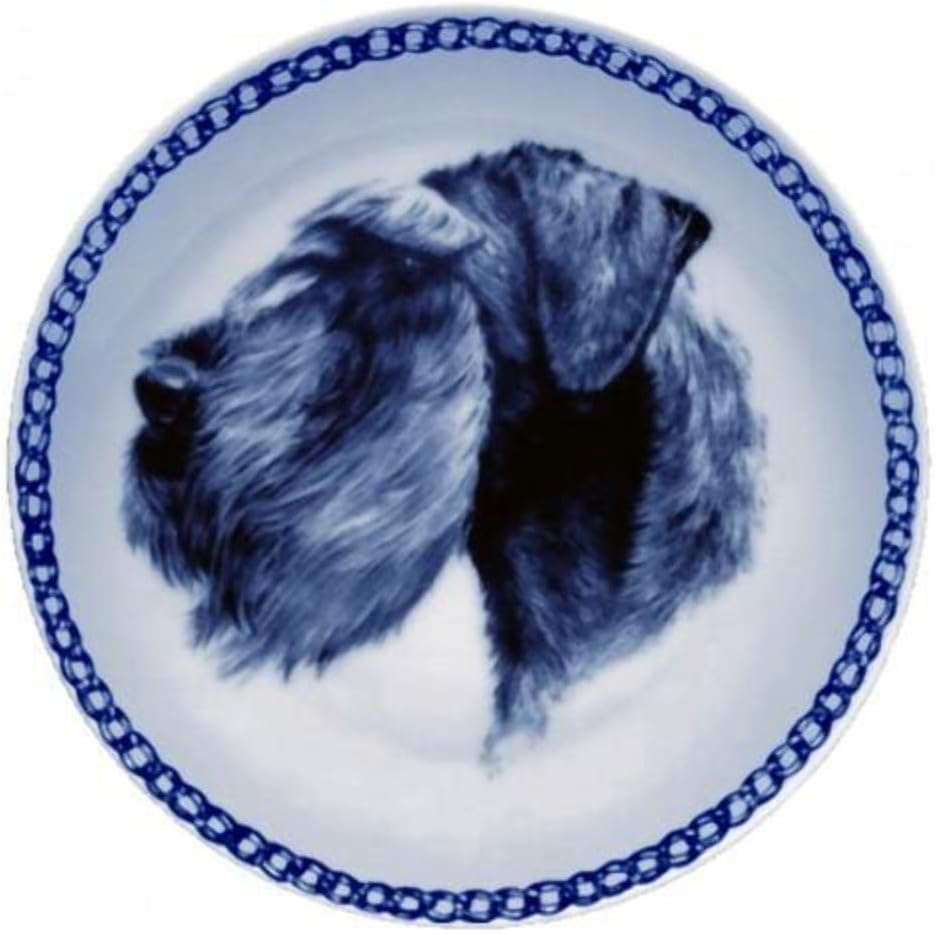 Giant Schnauzer Dog Porcelain Plate For all Dog Lovers Size 7.61 inches
