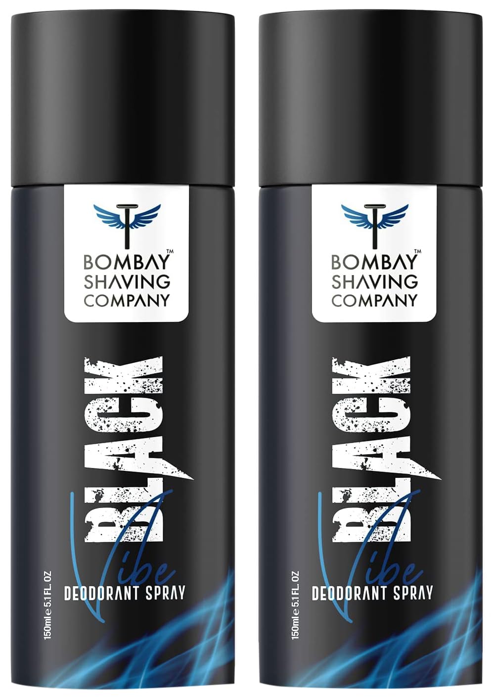 Bombay Shaving Company Black Vibe Deodorant For Men - 150 ML (Pack of 2)-image-45
