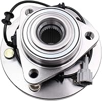 Vista 8 de MACEL 515066 Conjunto de rodamiento de cubo de rueda delantera compatible con Infiniti QX56 2004-2007, Nissan Armada 2005-2007, Pathfinder