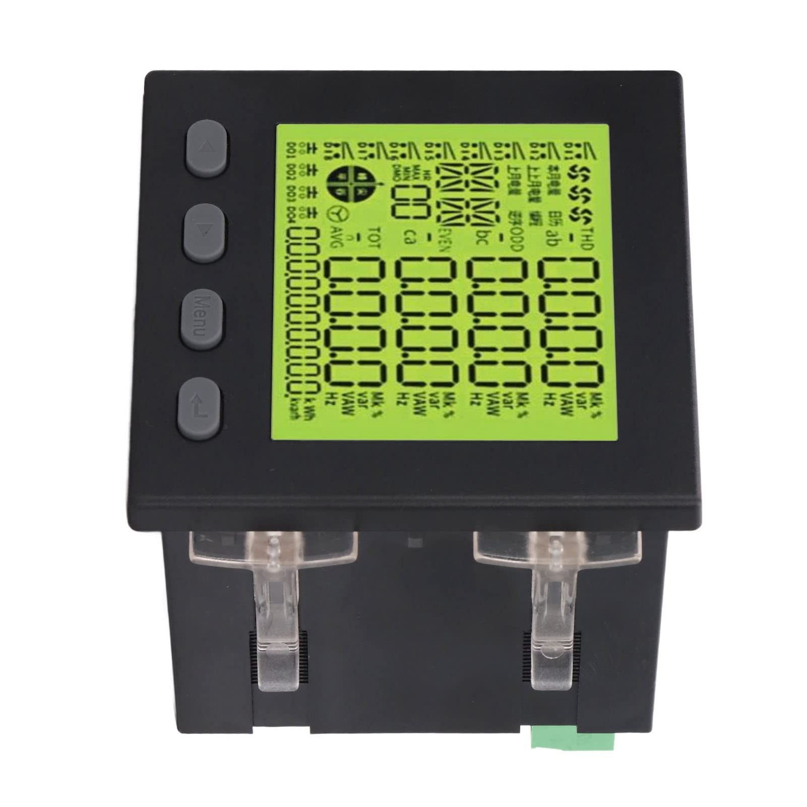 Hyuduo 3-fazowy Miernik Mocy 3-fazowy Licznik Energii Wielofunkcyjny Monitor Zużycia Energii Elektrycznej z komunikacją Obudowa ABS Zmniejszająca palność dla Automatyki Podstacji