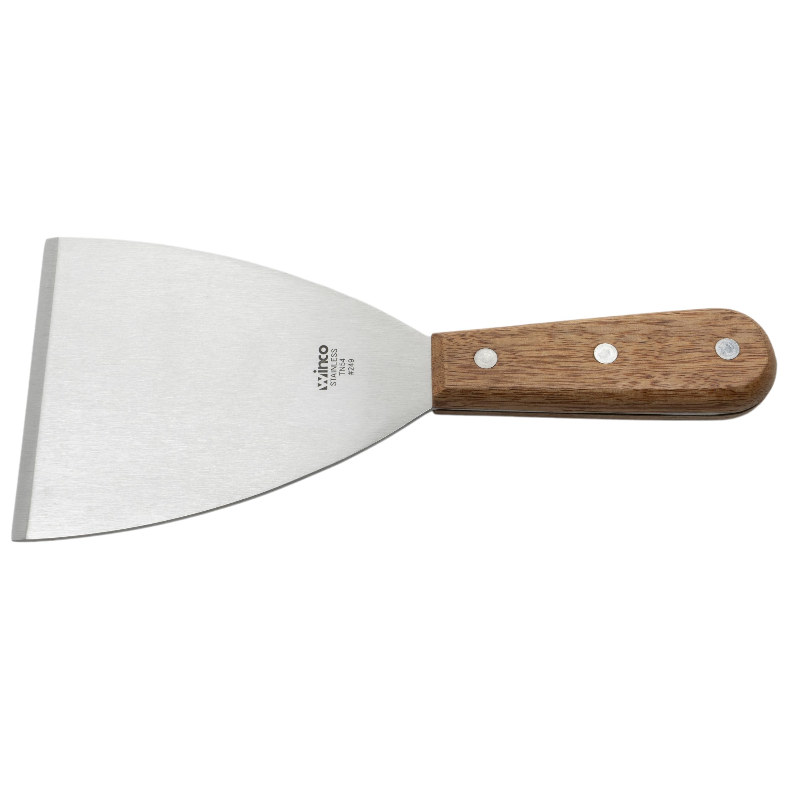 Winco Blade Scraper, 4.5-Inch by 4-Inch,Stainless Steel, Brown,Medium
