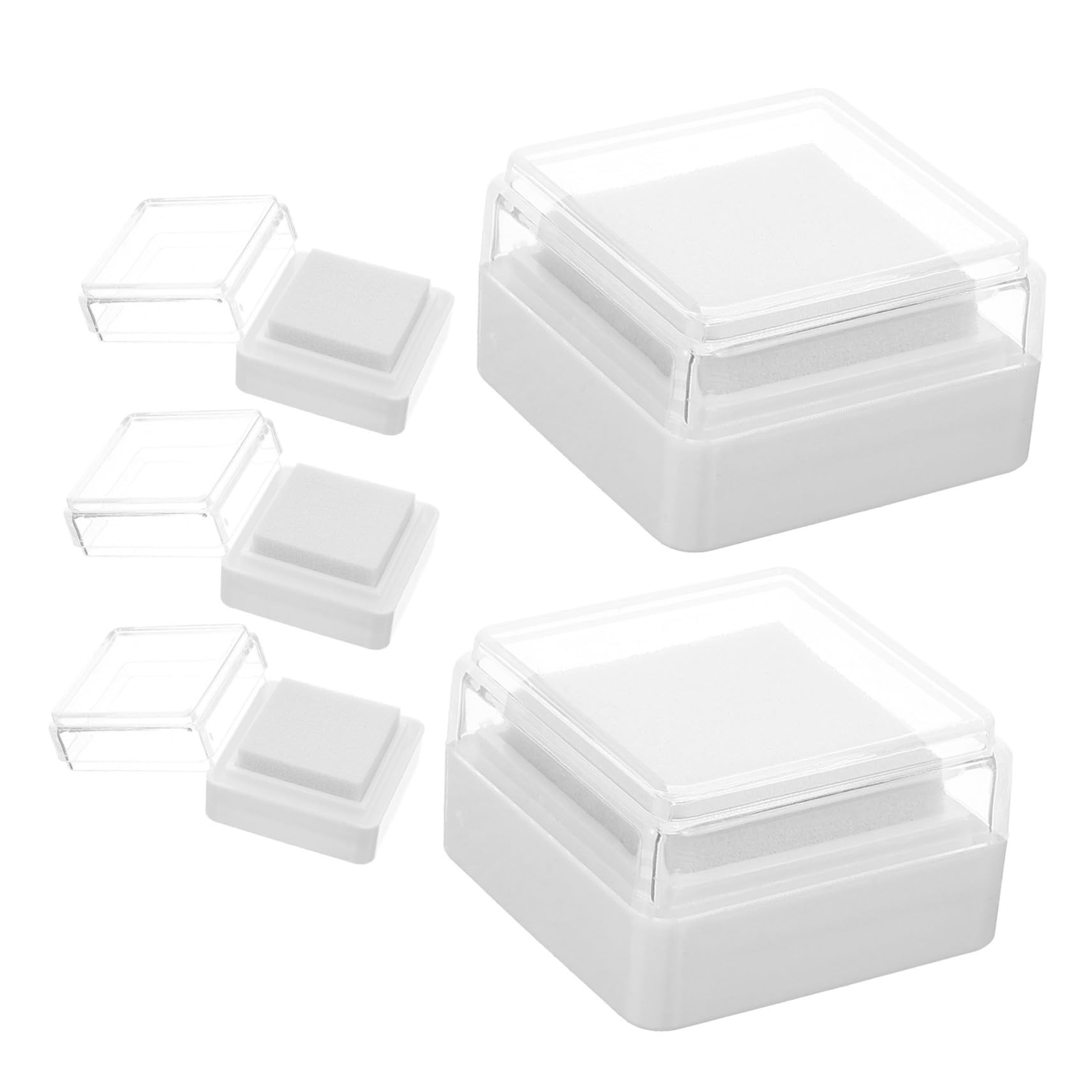 LALAFINA 25pezzi Cuscini Per Inchiostro Finger Ink Pads Multi-funzionali Per Timbratura Spugna Alta Densità Per Ink Pad e Lavabile Pratico Per Creatività e Scrapbooking