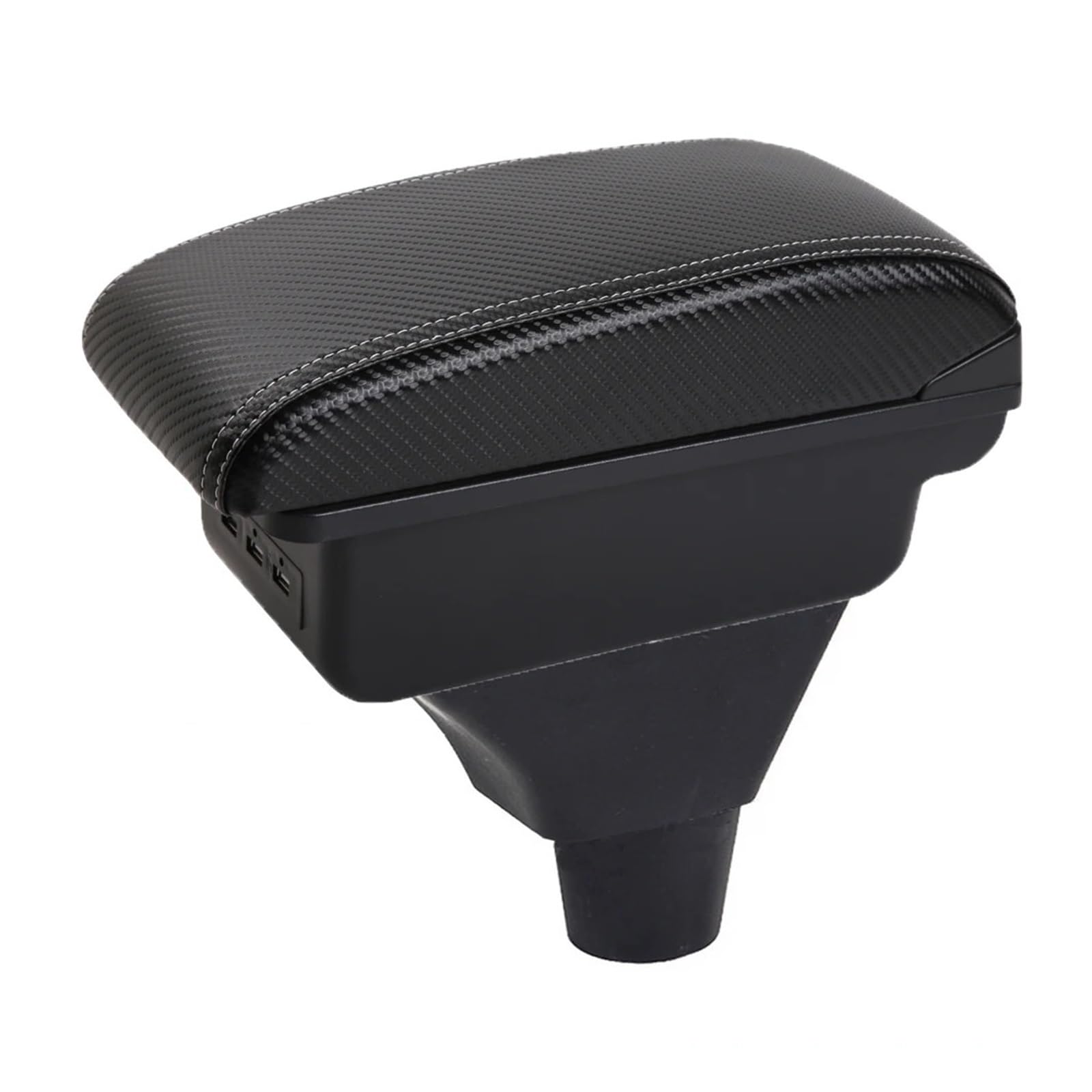 Ggwqoops Car Armrests For Civic For Ep3 Car Central Armrest Storage Box Elbow Support For Drivers And Passengers Armrest Box(A-3USB-White line)