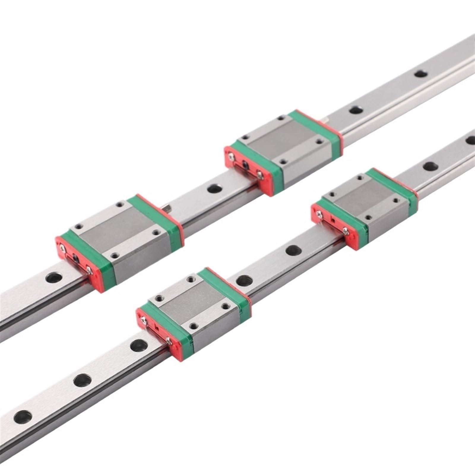 Glissières de guidage de mouvement linéaire en mét 1 rail de guidage linéaire miniature MGN7 + 1 chariot MGN7C(1pc 100mm)