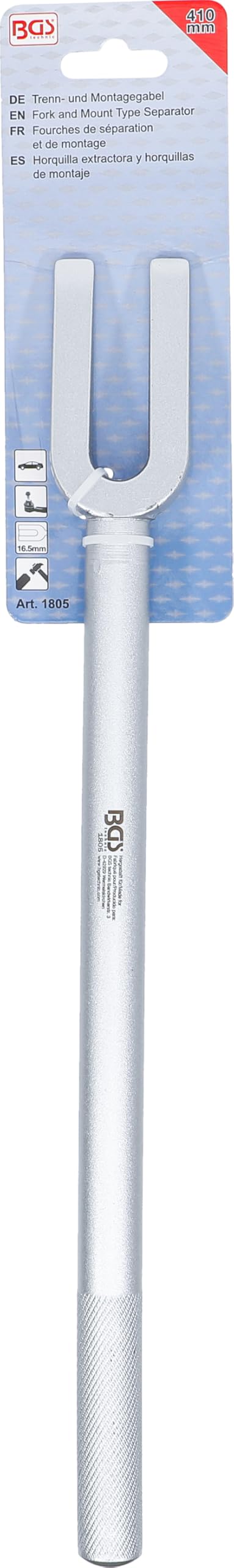 BGS 1805 | Fourches de séparation et de montage | 410 mm | fourche 16,5 mm