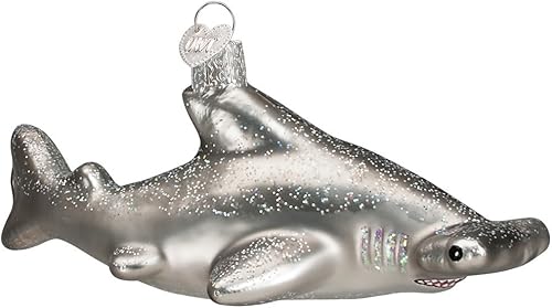 Miniatura 10 de Old World Christmas Stingray - Adorno de cristal soplado para árbol de Navidad, decoración navideña artesanal, colección de mar