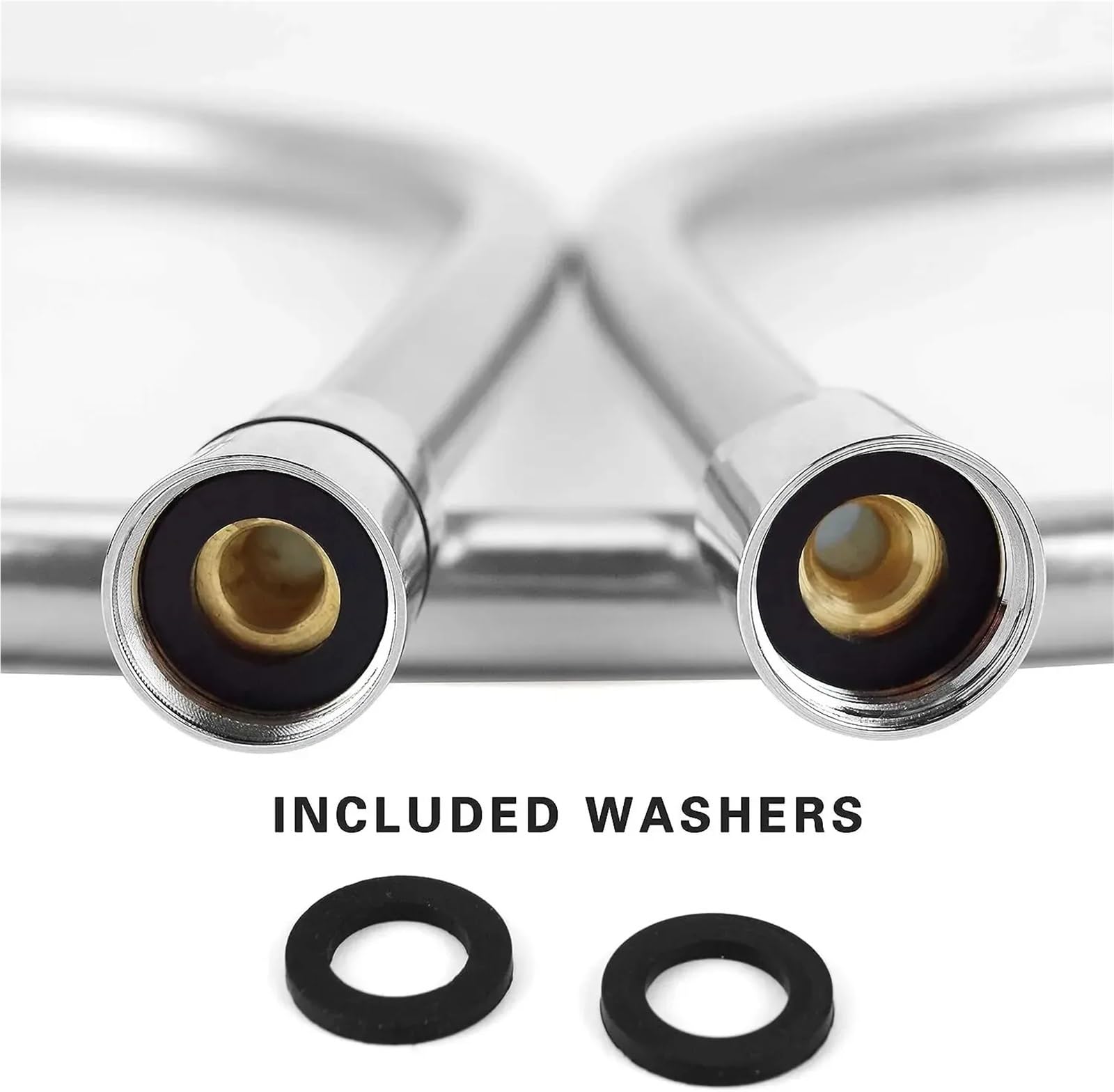 Manguera de ducha flexible de PVC 1,5/2/tubo de ducha plateado de alta presión, accesorios de baño, ideal para el hogar y spa y a prueba de fugas (200 cm)