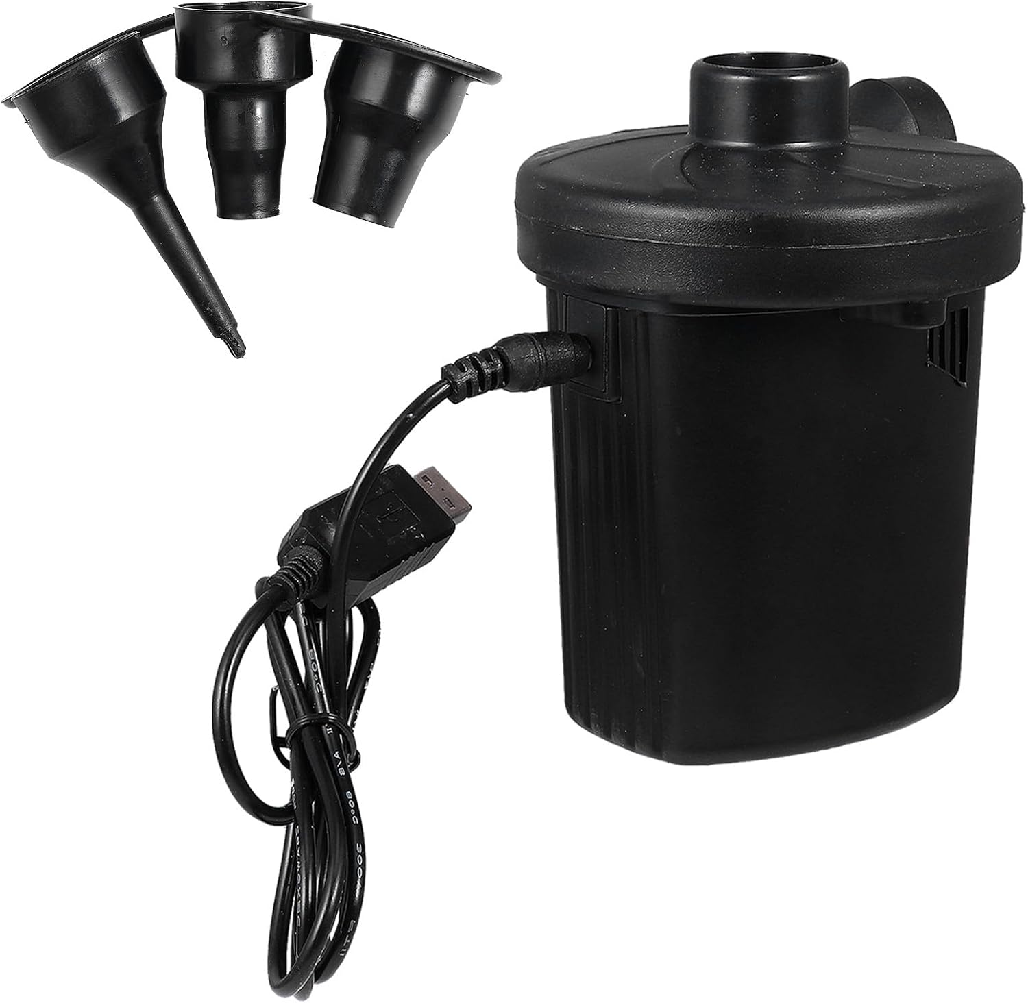 Sosoport Portable Electric Air Pump USB Rechargeable Compact Inflator for Pool Floats Air Mattresses Fast Inflation and Deflation High Pressure Pump