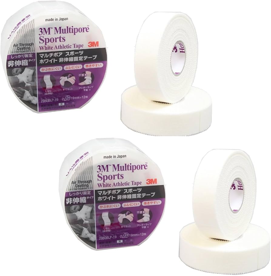 テーピング マルチポアスポーツホワイト・エラスティックプラス Amazon.co.jp: 【まとめ売り2パック】3M(スリーエム) マルチポア
