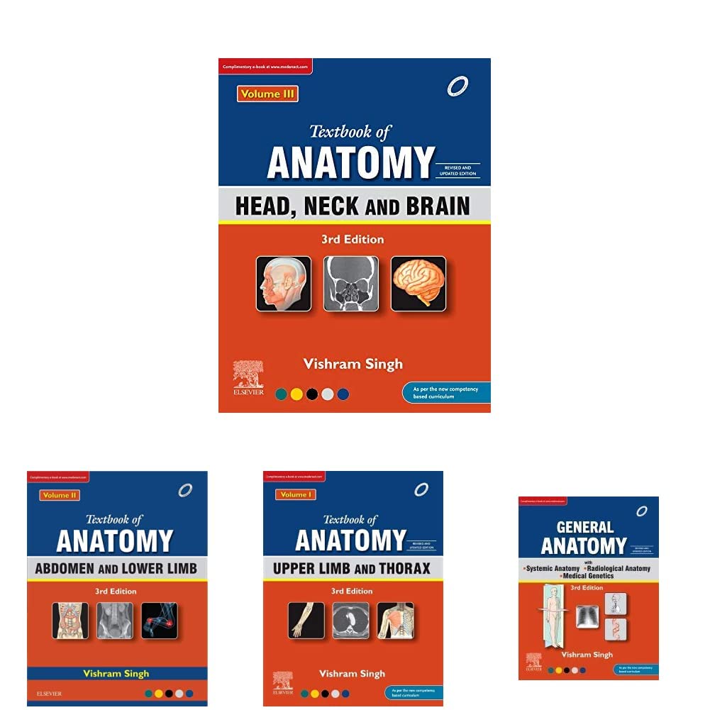 1st prof MBBS Vishram Singh Bundle- Gross+ General (Set of 4 Books) Product Bundle