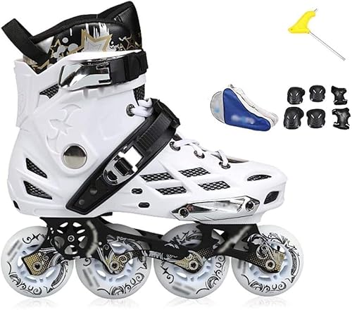 Miniatura 1 de GDXFSM Performance Inline Skates Original Inline Skates Slalom Sliding Free Skating Adult Kids Children Youth Skating Shoes Patins Sneaker, Black