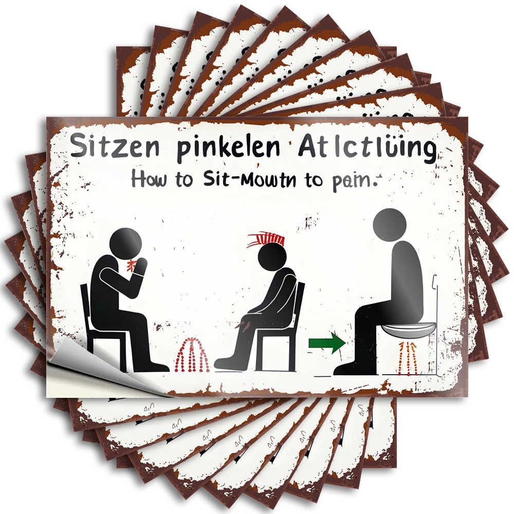 Fzfn Men's Colour Bumper Country Billiard Sweet Laptop How To Sit: From Mouth To Pain - Scratch Resistant Stickers(12X18cm)