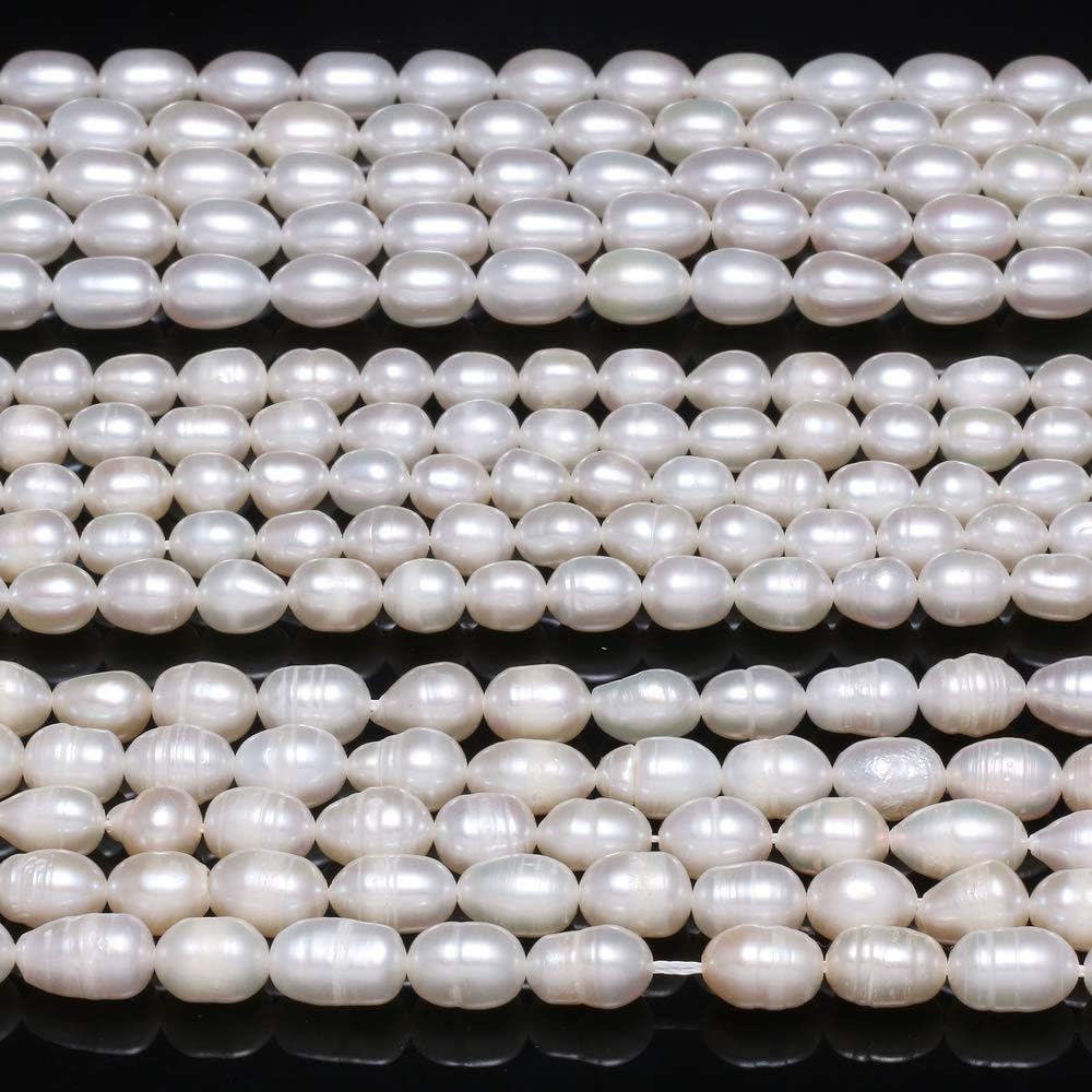 100% Echte Süßwasser Zucht Perlen Schmuck Perlenkette Halskette Kette Collier eB